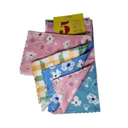 SET DE 5 TOALLAS DE MICROFIBRA 30X30 DISEÑOS  JD3636