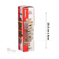JUEGO JENGA 54PCS MADERADO 3134