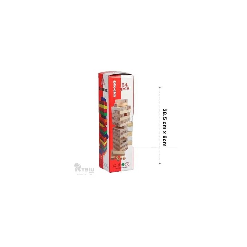 JUEGO JENGA 54PCS MADERADO 3134
