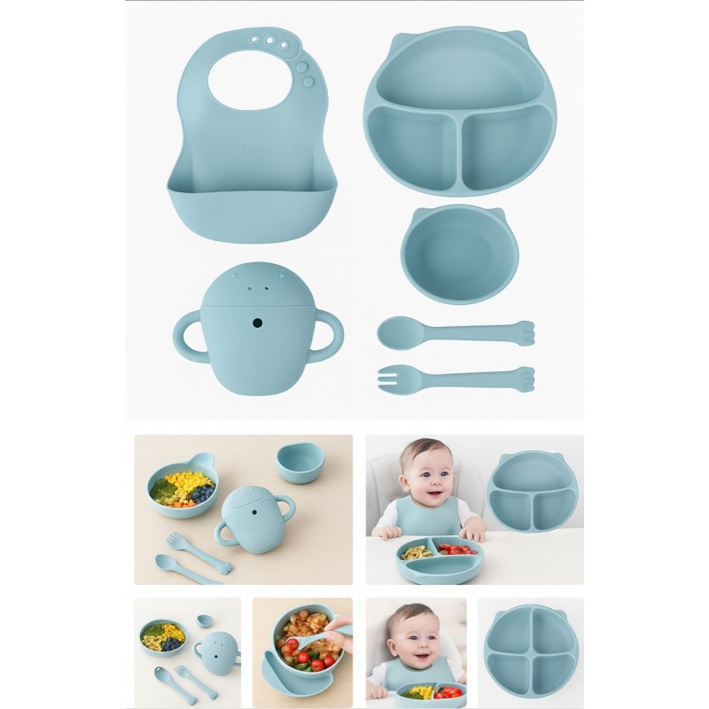 Set de silicona para bebé 5pcs 4445
