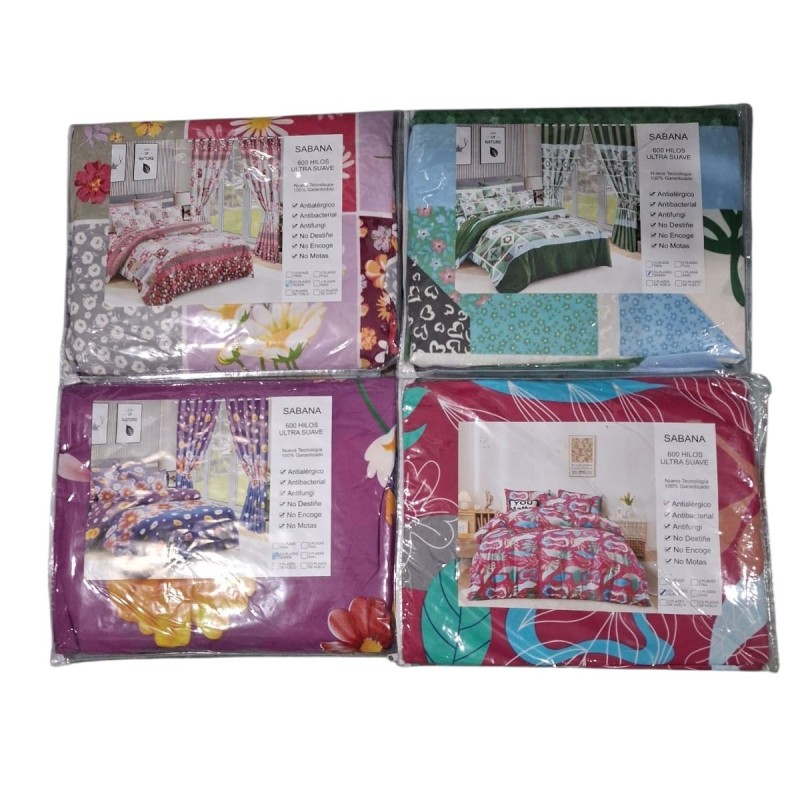 Sábanas Piel de Durazno 3 Plazas de 120gr