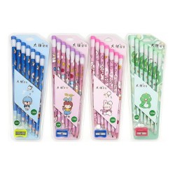 Set de 8 Lápices y Sacapunta JD3366