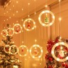 Luces Led Círculo Papa Noel Amarillo 3x1.5mt 1825