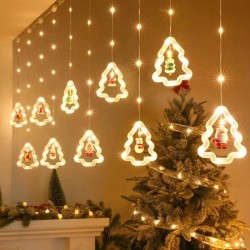 Luces Led Arbol Navidad Amarillo 3x1.5mt 637