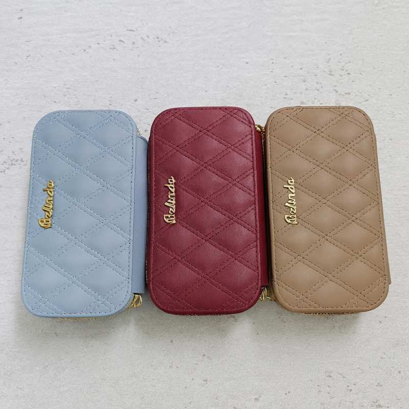 Billetera/Cartera LZX-15 (Café/ Celeste/ Vino)