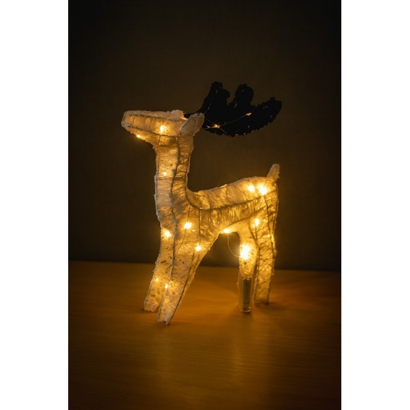 Reno Blanco con Lana de Luces ZF-566