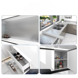 Papel Vinil Adhesivo Plata (60cm x 2mt)