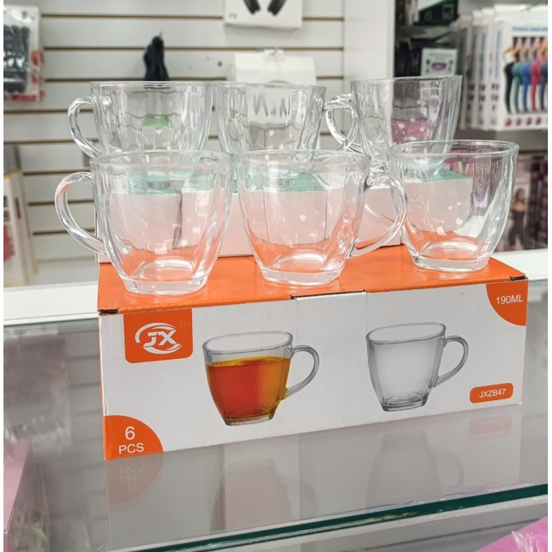 Set de 6 tazas 190ml GU019