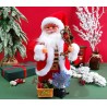 MUÑECO PAPÁ NOEL BAILARIN CON LAMPARA Y CAMPANAS 9205-9