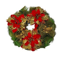 CORONAS NAVIDEÑAS CON LUCES 0648-5-6-7-8