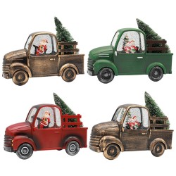 Adorno Papá Noel Encapsulado Camioneta 4091