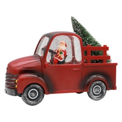 Adorno Papá Noel Encapsulado Camioneta 4091