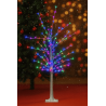 Arbol blanco hojas de flores luz multicolor 642-3