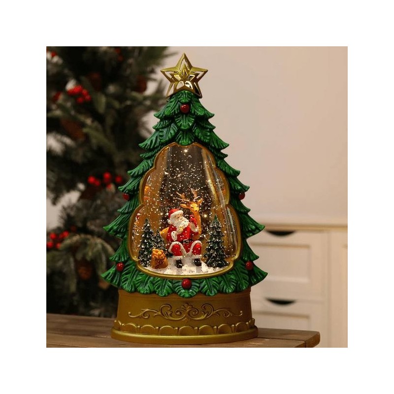 Adorno Papá Noel / Muñeco de nieve Encapsulado Arbol navideño 4101