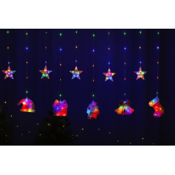 Luces navideñas Adornos y Estrellas luz multicolor 641