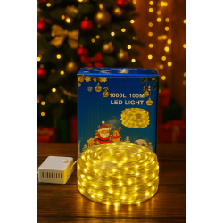 Cordón de luces 1000 luces led Amarilla 100mt 1000luces 4064-2