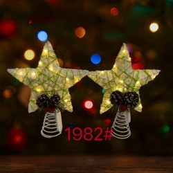 Estrella navideña adorno para cima de arbol 1982