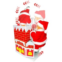 Papá Noel entra a chimenea 3081