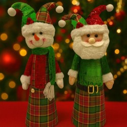 Papá Noel/ muñeco de nieve conico traje de bufón SD-3111