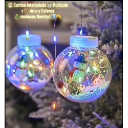 Luces Led de Esferas Navideñas Multicolor 1521-1