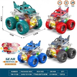 Set Duo carritos Monster con luces GH-61