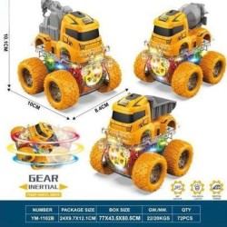 Set Duo carritos Monster con luces GH-62