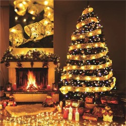 Cinta Decorativa de Árbol Navideña con Luces 5x50cm ZF-1198