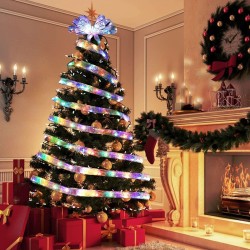 Cinta Decorativa de Árbol Navideña con Luces 5x50cm ZF-1198