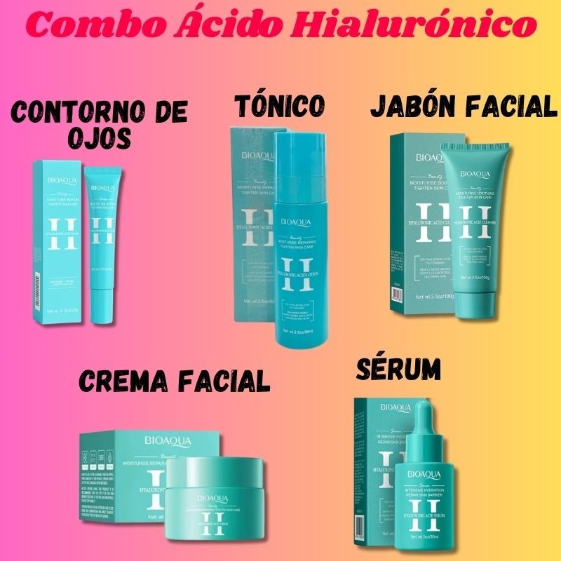 Combo de Ácido Hialurónico - Bioaqua 18861 - 37374 - 18854 -18830 - 18823