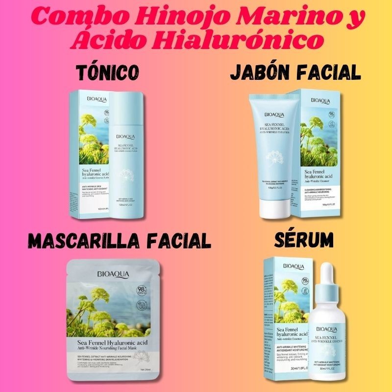 Combo Hinojo Marino y Ácido Hialurónico - Bioaqua 56075 - 41876 - 52617 - 39422
