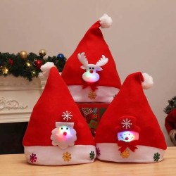 Gorros Navideños Infantiles con Luces FG-1307