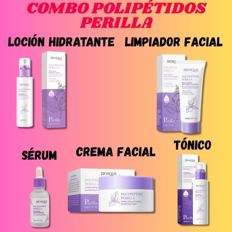 Combo Polipétidos y Perilla -Bioaqua 57294 88845 56440 37305 41173