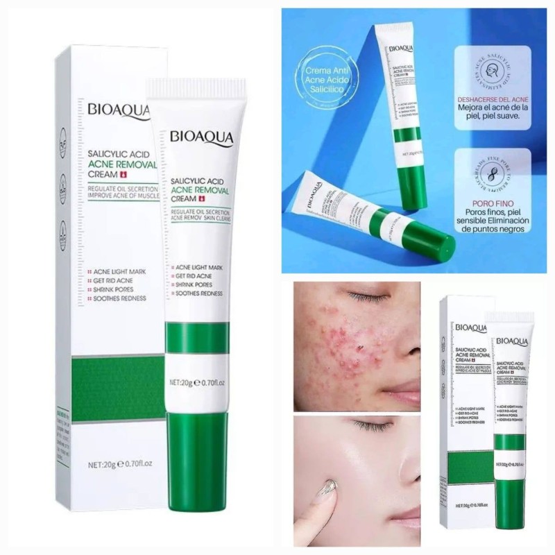Crema Antiacné con Acido Salicílico BQY42552 - Bioaqua