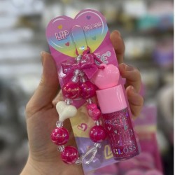 GLOSS CON DESTELLOS SUTILES BRILLANTES Y LLAVERO AY031