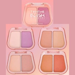 BLUSH EN POLVO COMPACTO DOBLE MF-SH-06 - MAXFINE
