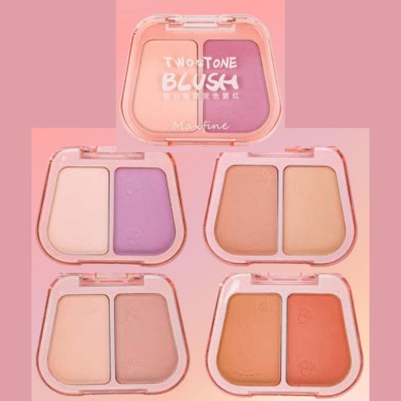 BLUSH EN POLVO COMPACTO DOBLE MF-SH-06 - MAXFINE