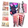 LIBRO SOMBRAS-LIPSTICK-BLUSH-ILUMINADOR-POLVOS Y CEJAS EYE-6703