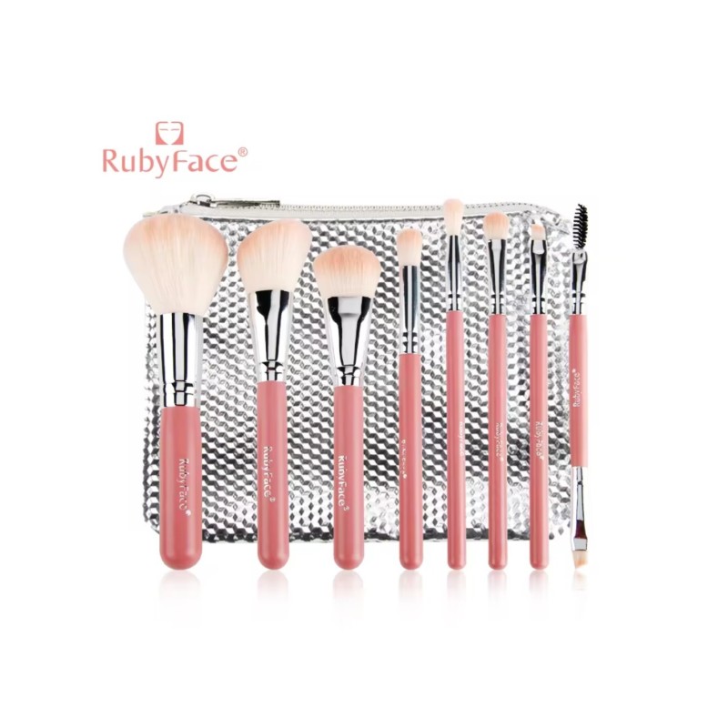 SET DE BROCHAS CON COSMETIQUERA SF05 - RUBYFACE