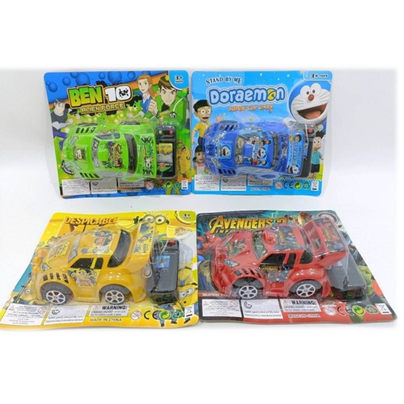 CARRO PERSONAJES A CONTROL REMOTO D589