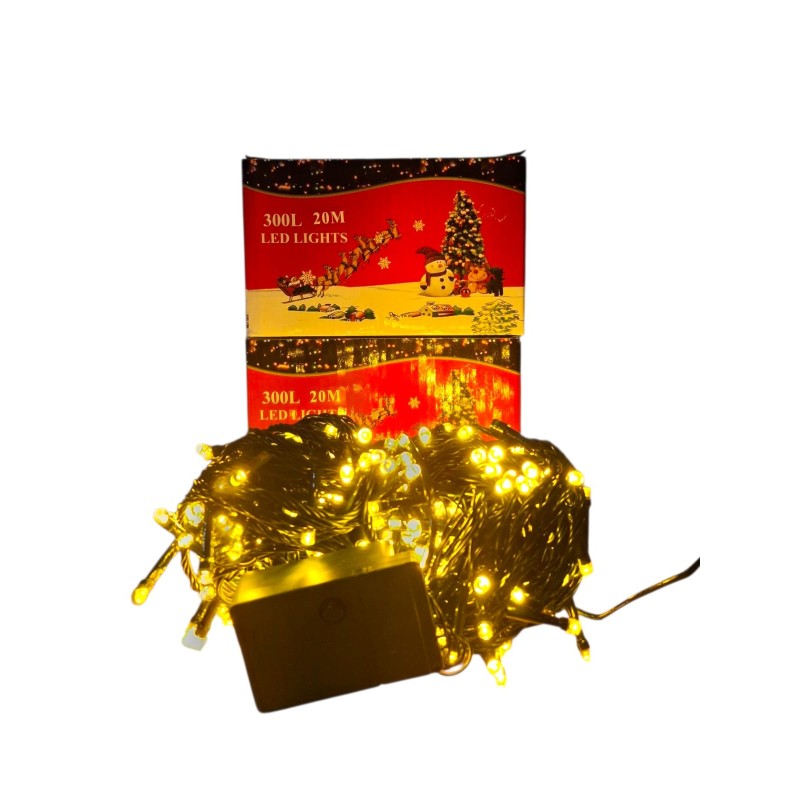 Luces Navideñas 300L 30mt Amarilla 4043-2