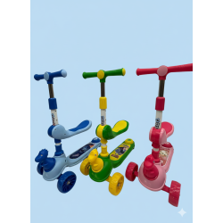 Scooter Monopatin Dinosaurio con Asiento Música y Luces 3271