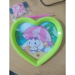 DIAMANTINA CORAZÓN 17CM KAWAI MODELOS SURTIDOS MARCO PLÁSTICO HJUG1415-2