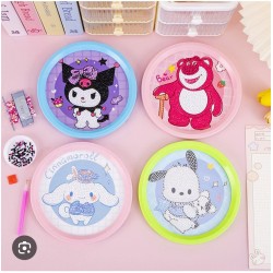 DIAMANTINA CIRCULAR 18CM KAWAI MODELOS SURTIDOS MARCO PLÁSTICO HJUG1415-1