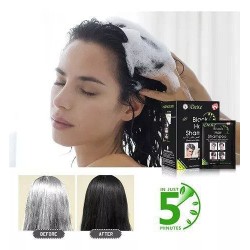 SHAMPOO CUBRE CANAS NEGRO 10 SACHET POR CAJA DEXE HCB0001