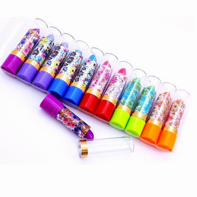 SET DE 12  LABIALES MÁGICOS EN BARRA  HCOSM0491