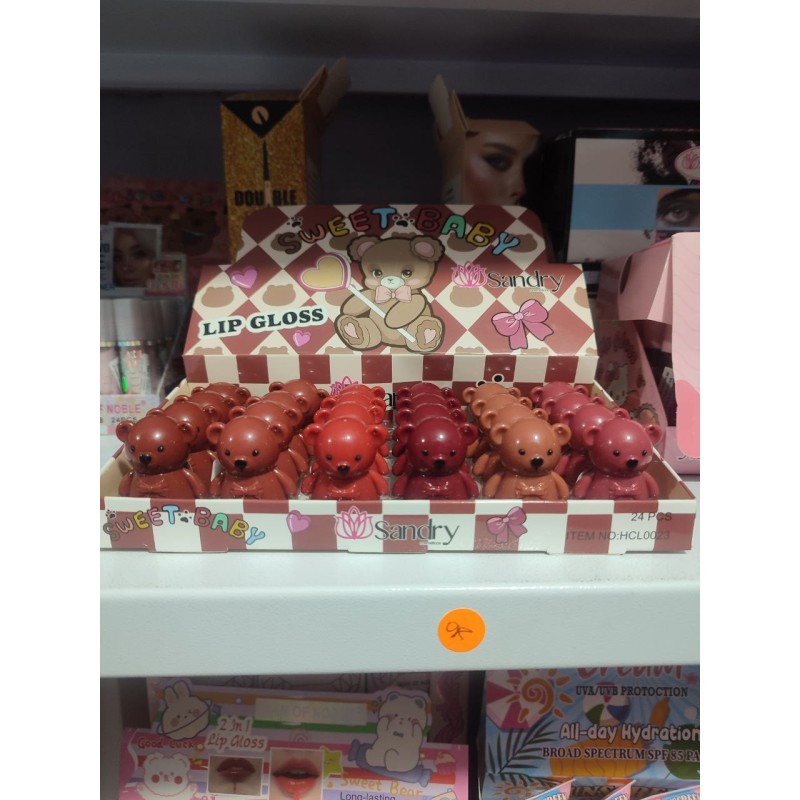 LABIAL LÍQUIDO SANDRY OLOR A CHICLE OSITO LLAVERO HCL0023