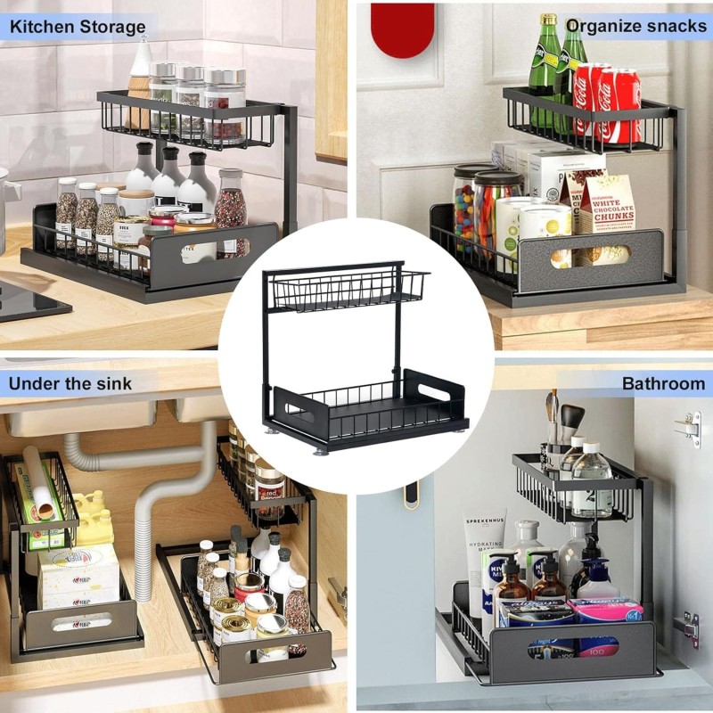 Organizador de Cocina Multifuncional CP-625  38cm x2 8cm x 12cm