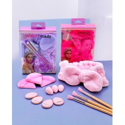Kit de Skincare Cintillo Esponja y Brochas JY3667