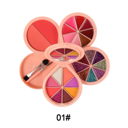 EYESHADOW + LIPSTICK + GLITTER + BLUSH + BRUSH COLOR 6501