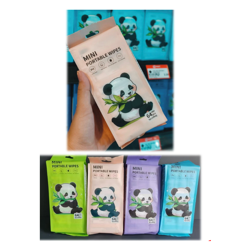 PAÑITOS HÚMEDOS 64PCS PANDA JD4023